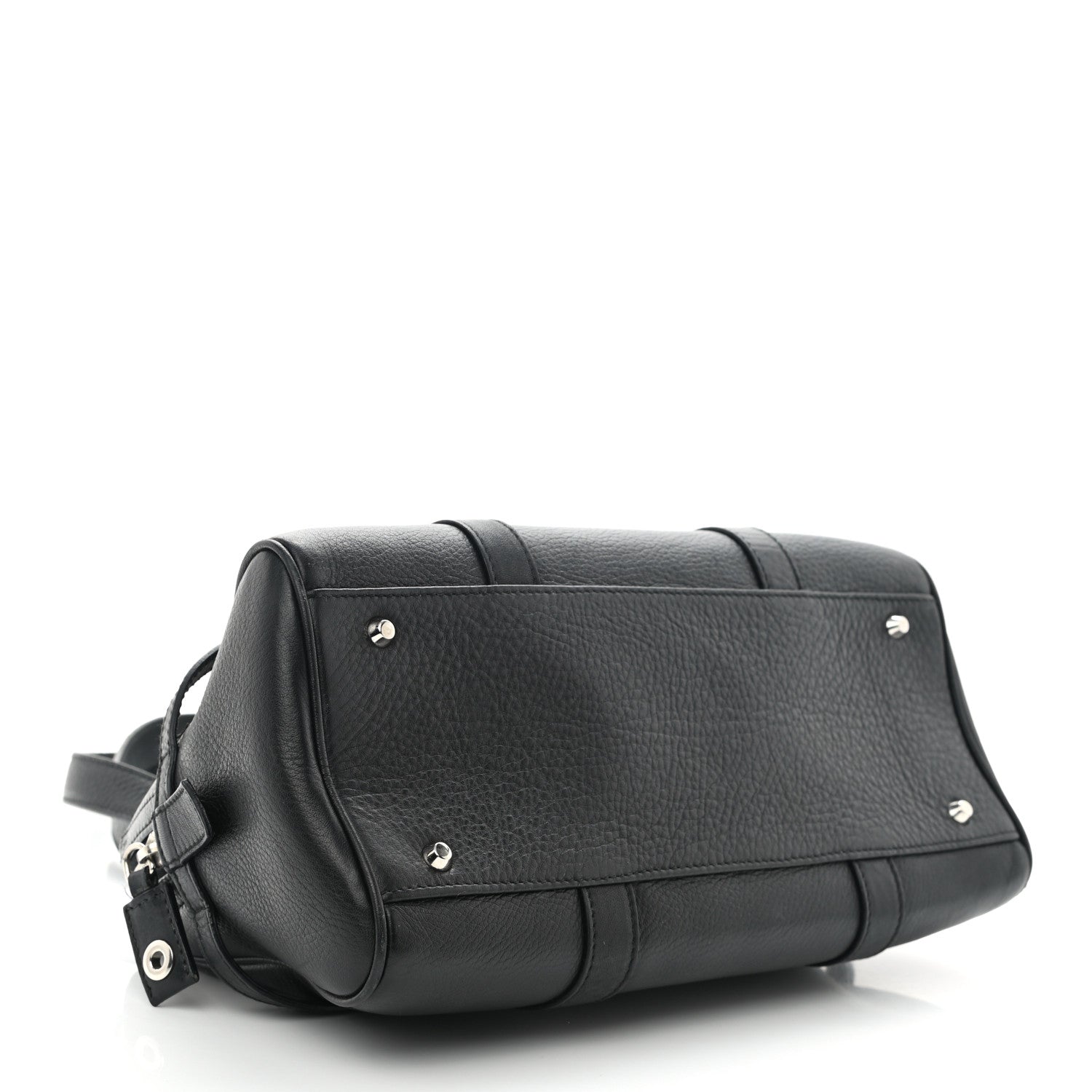 Christian Dior Calfskin Logo Charms Boston Black 4 of 13
