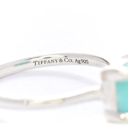 Tiffany Sterling Silver Amazonite Paloma Picasso Sugar Stacks Ring 52 6 4 of 6