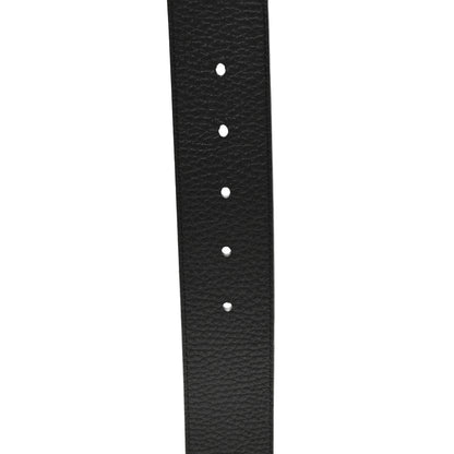 Louis Vuitton Taurillon Calfskin 30mm LV Initiales Reversible Belt 85 34 Black 5 of 8