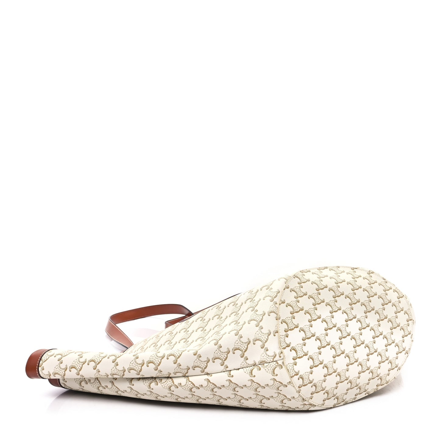 Calfskin Canvas Triomphe Large Couffin White