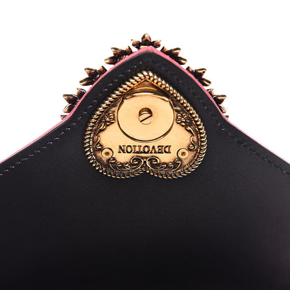 Dolce & Gabbana Silk Small Devotion Envelope Top Handle Bag Pink 7 of 13