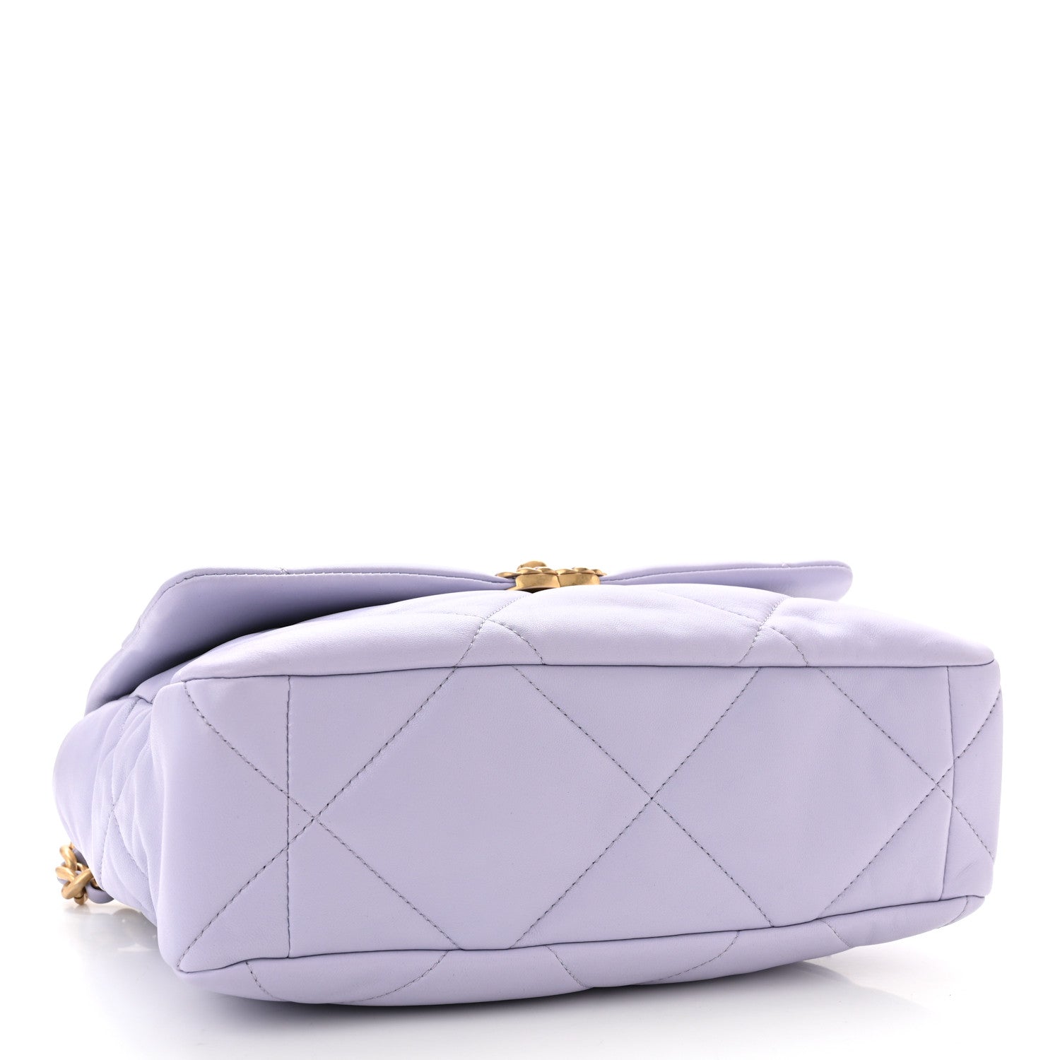 Chanel Lambskin Quilted Large Chanel 19 Flap Light Purple 4 of 10
