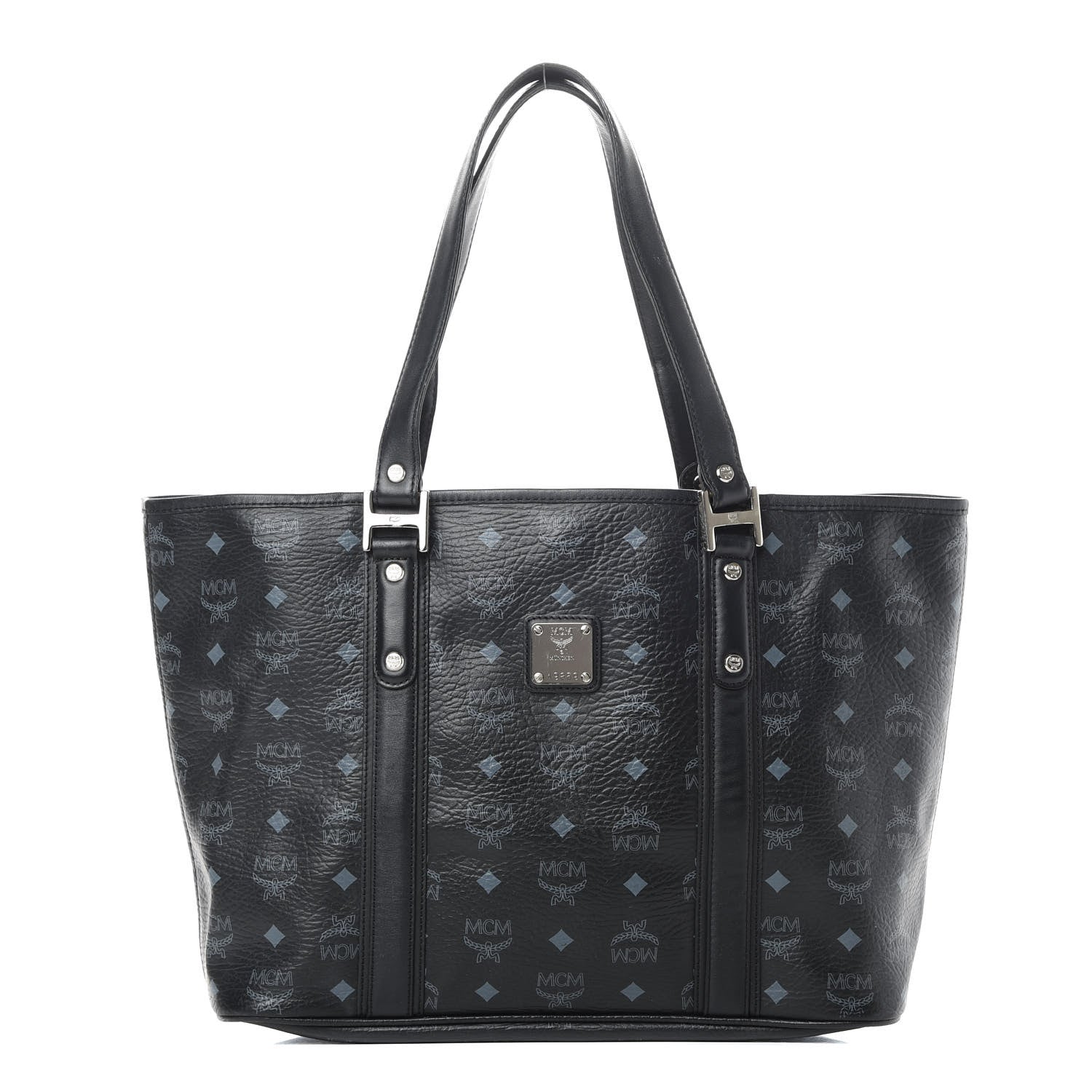 MCM Visetos Shopping Tote Black 1 of 16