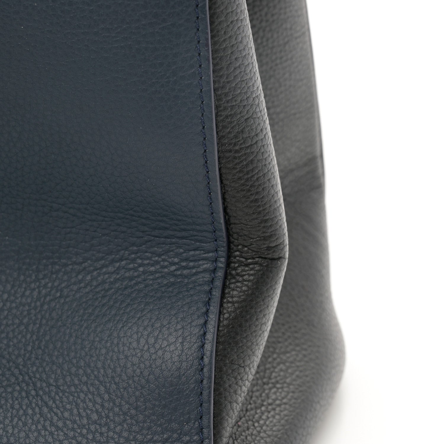 Chanel Grained Calfskin Neo Executive Shopper Tote Dark Blue Black 14 of 16