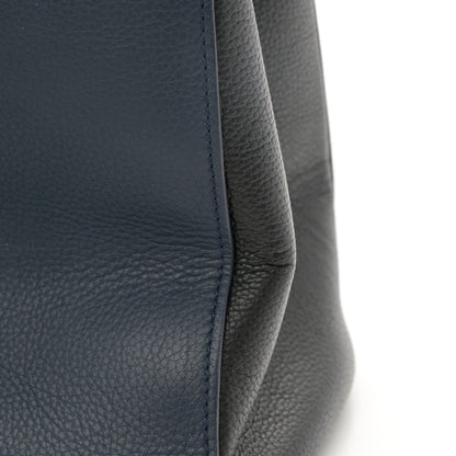 Chanel Grained Calfskin Neo Executive Shopper Tote Dark Blue Black 14 of 16