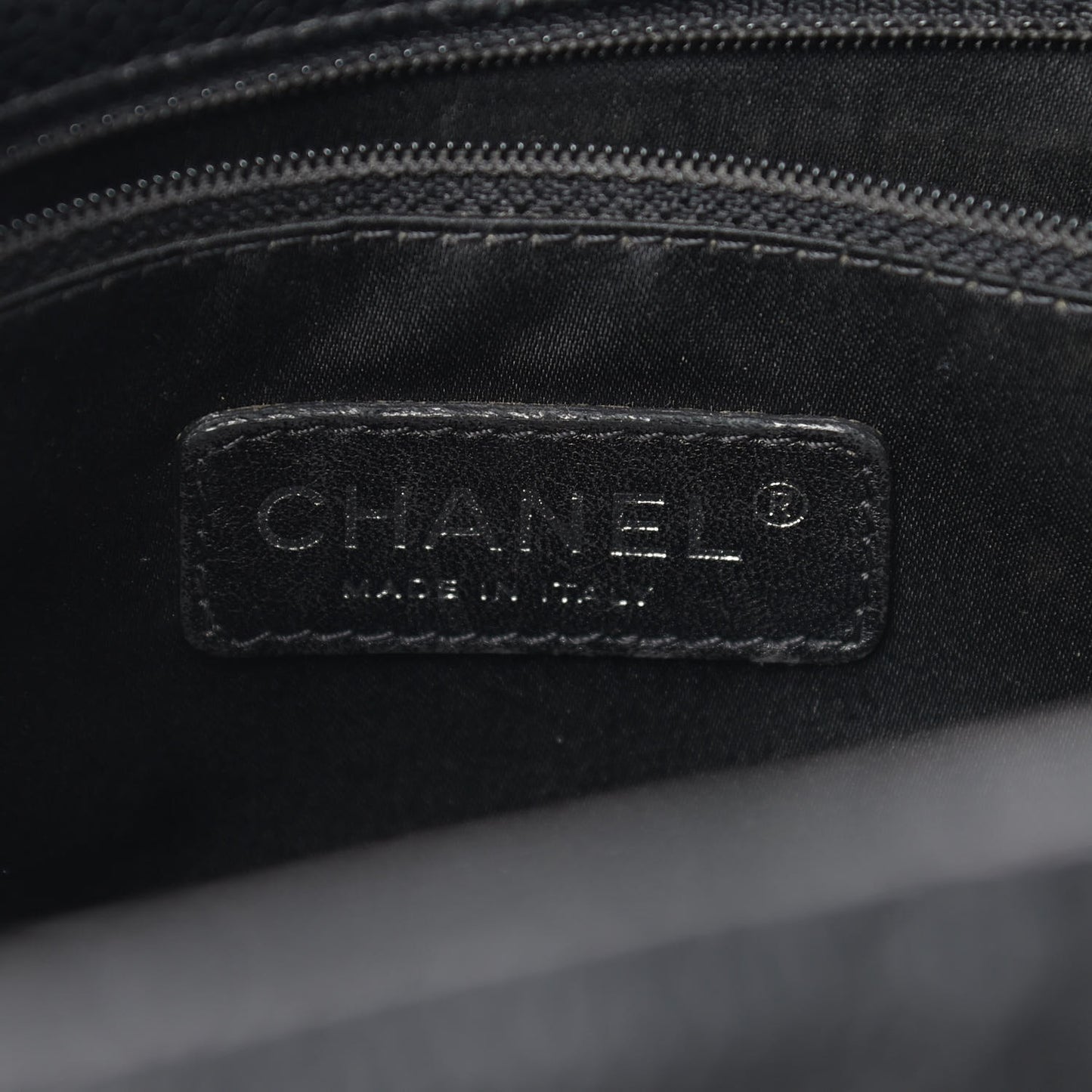 Caviar Quilted Grand Shopping Tote GST Black