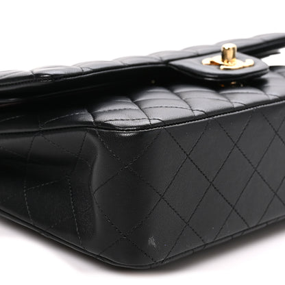 Chanel Lambskin Quilted Medium Double Flap Black 8 of 10