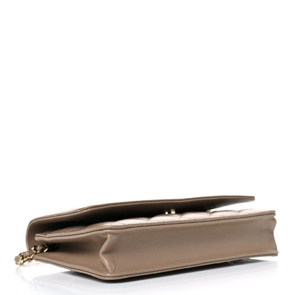 Chanel Caviar Quilted Wallet On Chain WOC Beige 4 of 11
