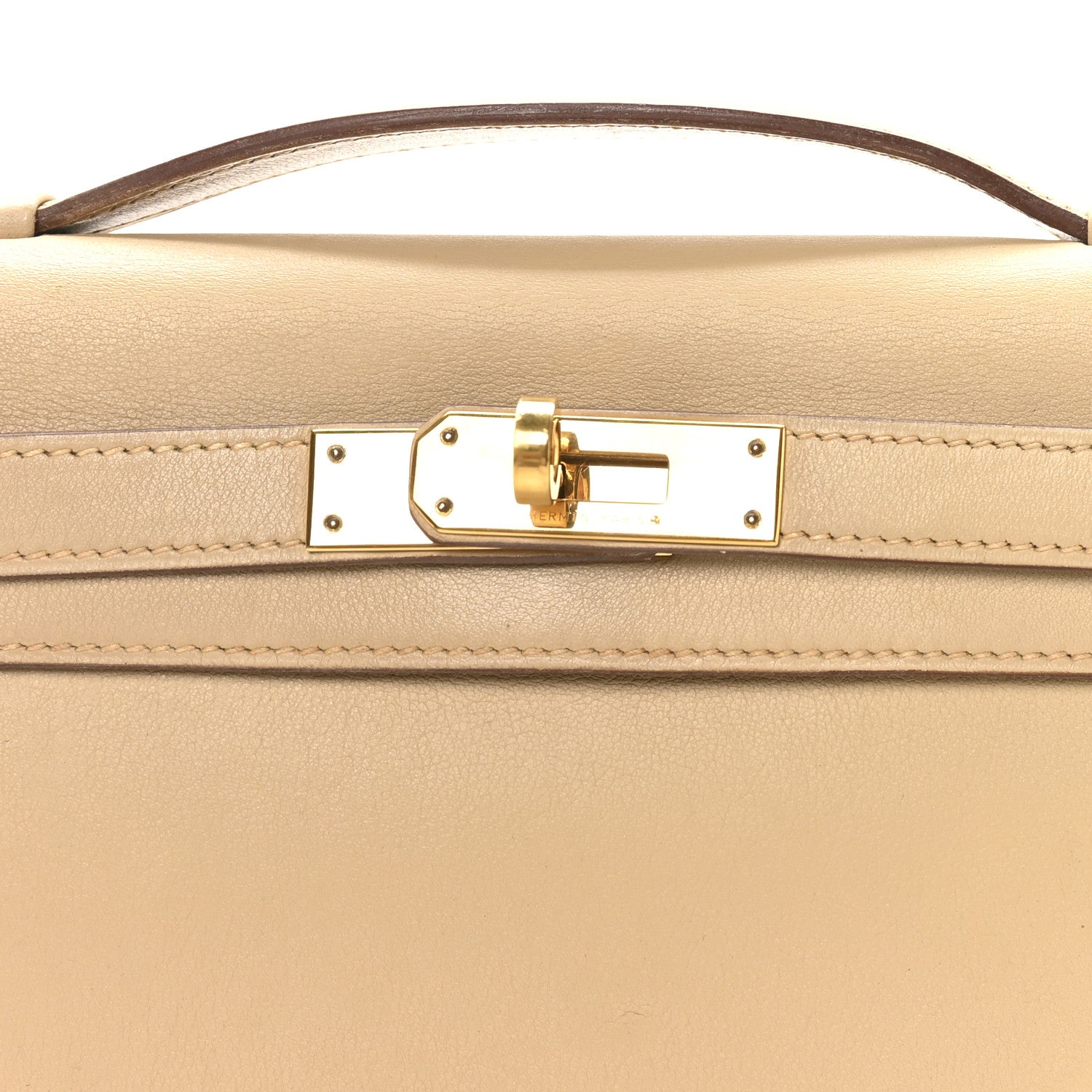 Hermes Swift Kelly Longue Clutch Pochette Tabac Camel 1853149