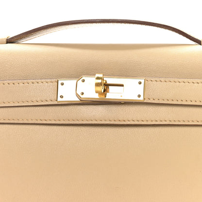 Hermes Swift Kelly Longue Clutch Pochette Tabac Camel 9 of 9