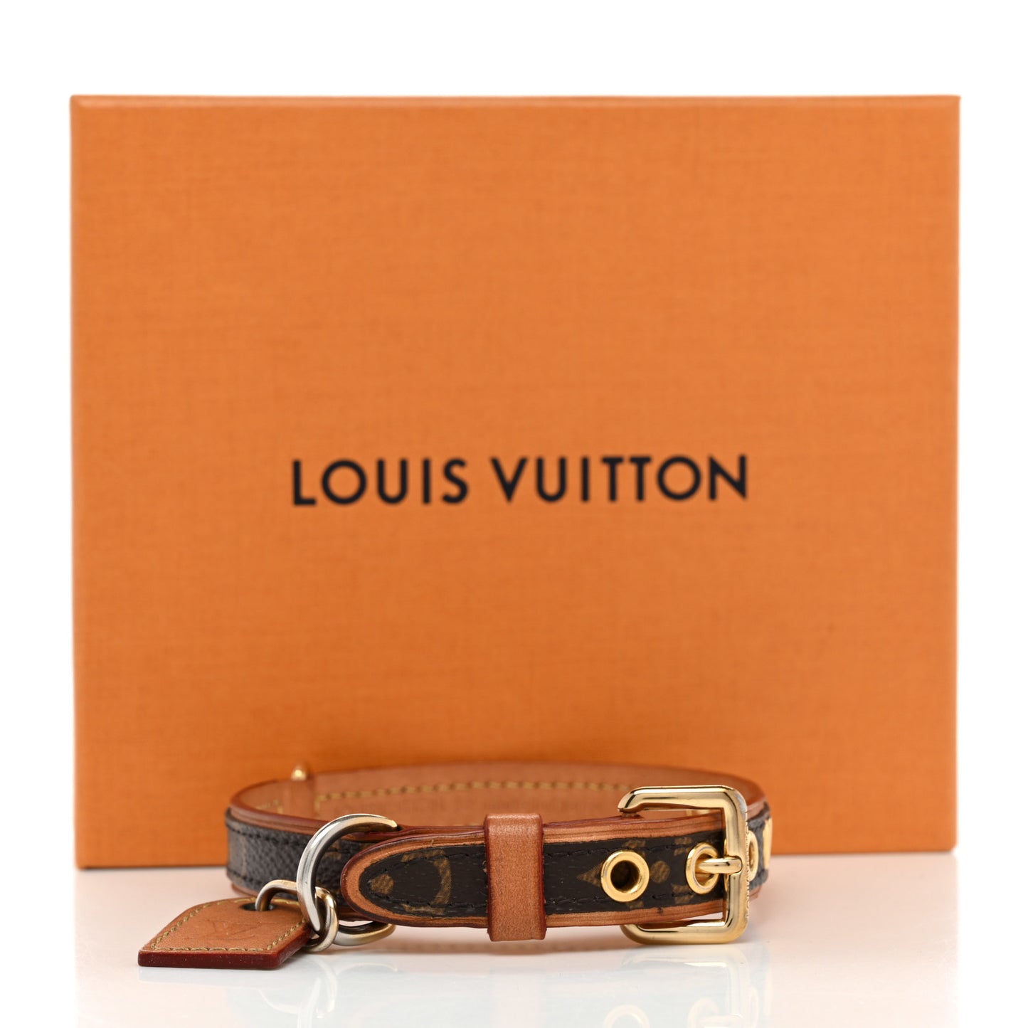 Monogram Baxter Dog Collar PM