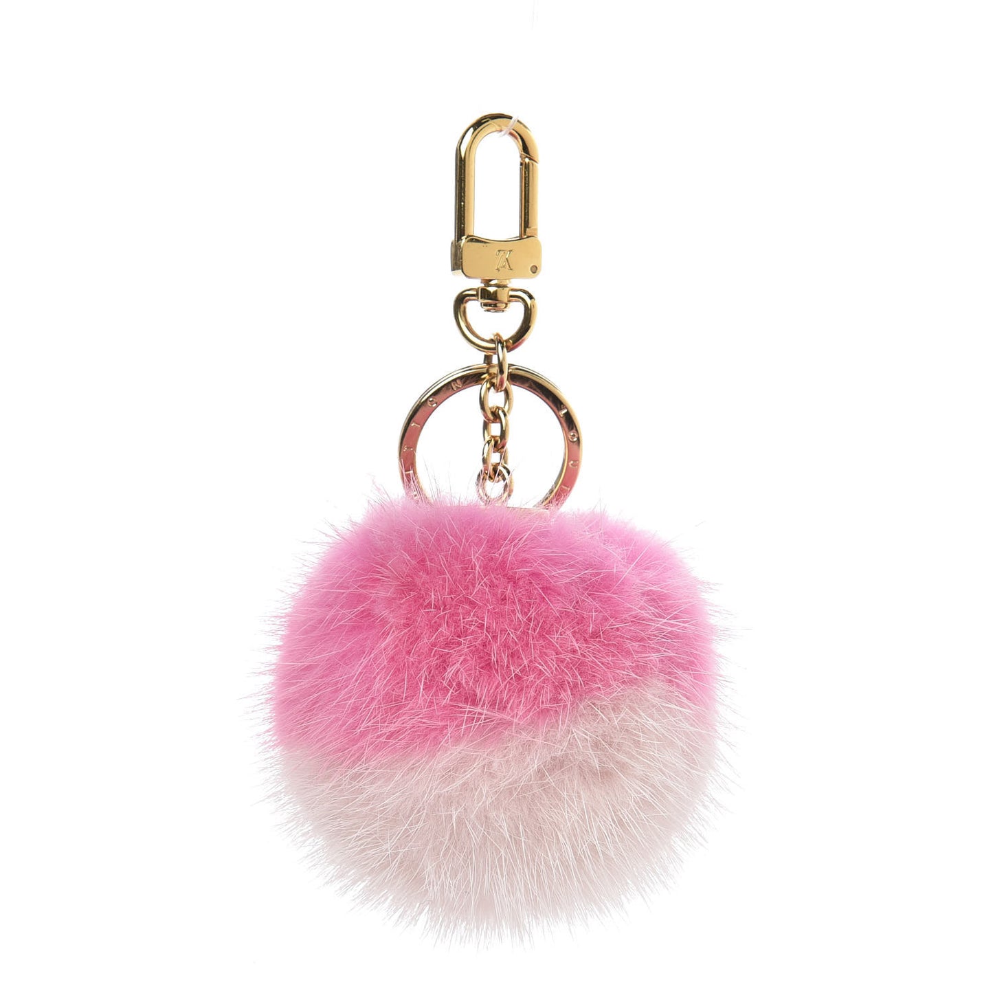 Mink Fluo Bubble Bag Charm Key Holder Pink