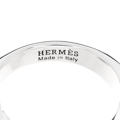 Hermes Sterling Silver PM Galop Ring 54 7 5 of 7