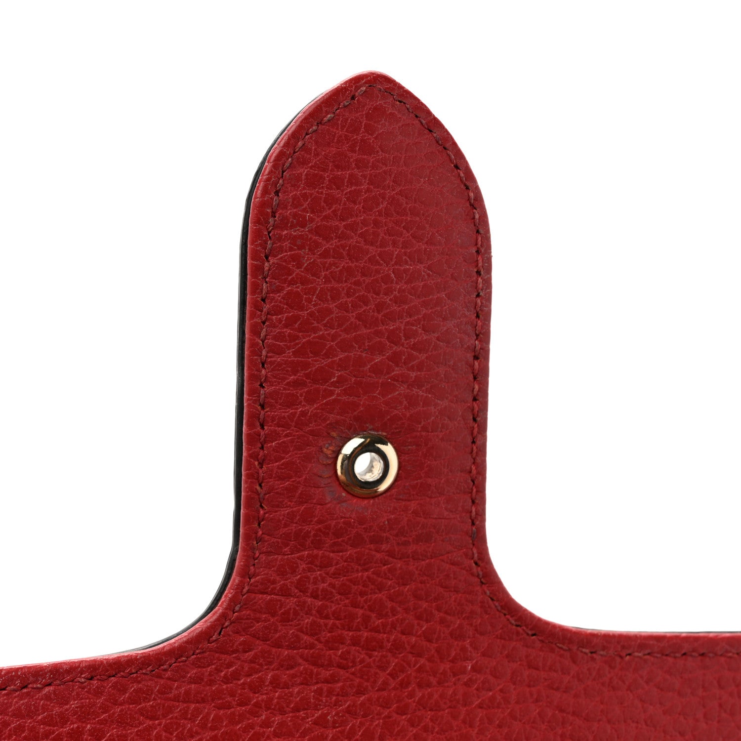 Gucci Dollar Calfskin Small Interlocking G Shoulder Bag Red 12 of 16