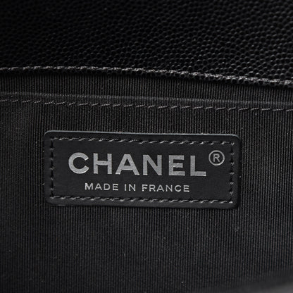 Chanel Caviar Quilted Medium Boy Flap Black 5 of 9