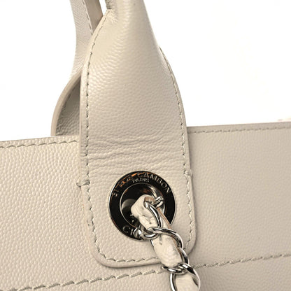 Chanel Caviar Small Studded Deauville Tote Ivory 18 of 22