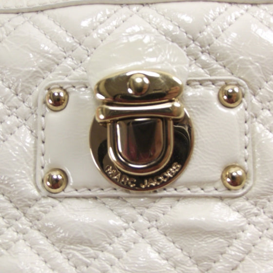 Patent Quilted Ursula Bowler Chalk