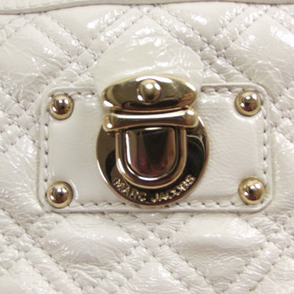 Marc Jacobs Patent Quilted Ursula Bowler Chalk 6 of 10