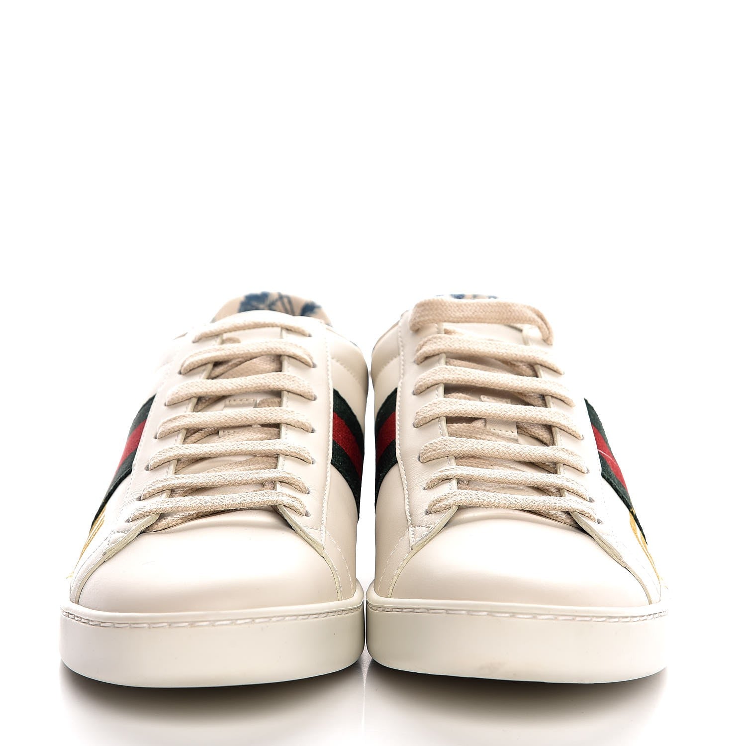 Gucci X SEGA Calfskin Ayers Web Guccy Womens Ace Sneakers 38.5 White 2 of 9