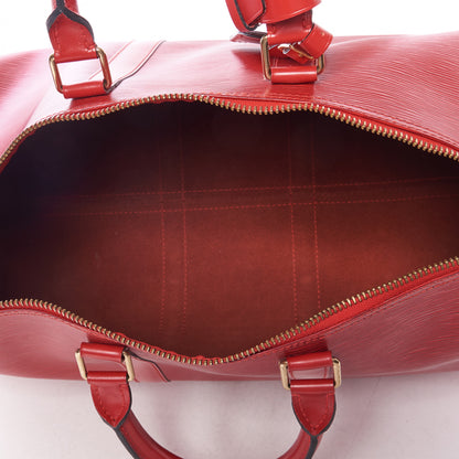Louis Vuitton Epi Keepall 45 Castillan Red 8 of 9