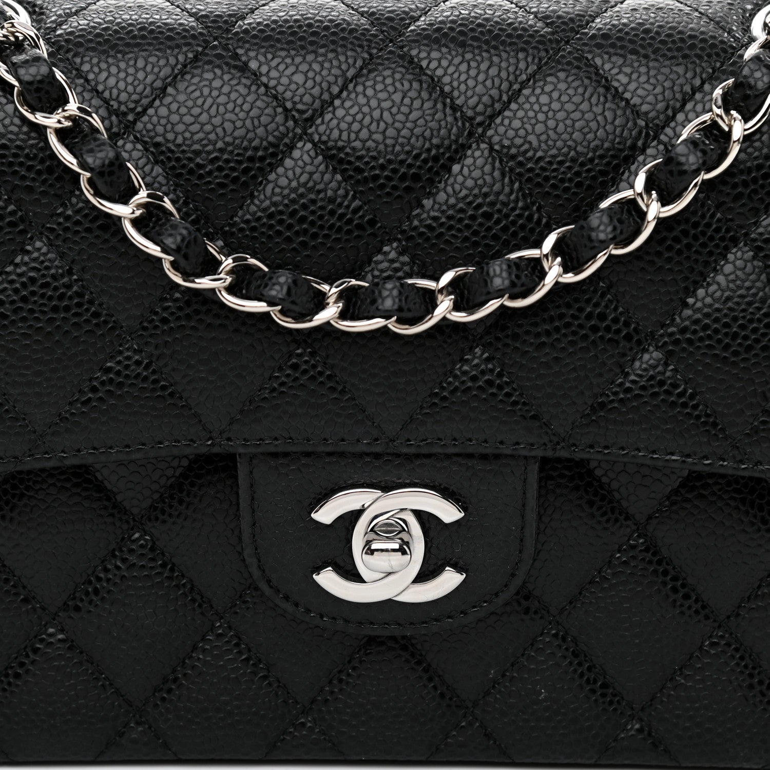 Chanel Caviar Quilted Small Double Flap Black 8 of 10