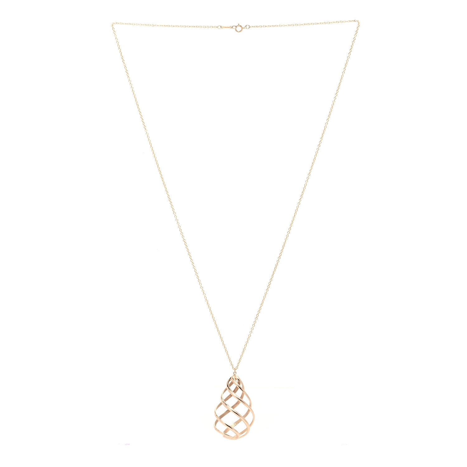 Tiffany 18K Rose Gold Paloma Picasso Venezia Luce Pendant Necklace 3 of 6