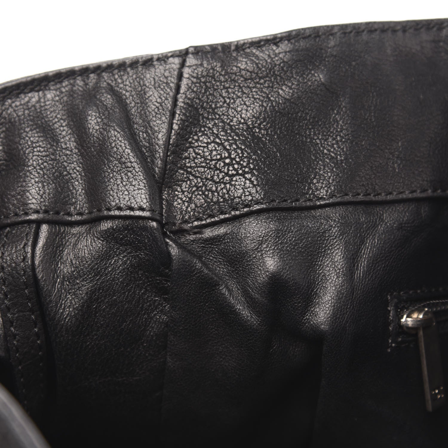 Chanel Glazed Calfskin East West Modern Chain Tote Black 7 of 14