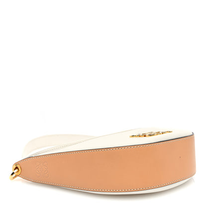 Loewe Satin Calfskin Small Anagram Luna Bag White 4 of 9