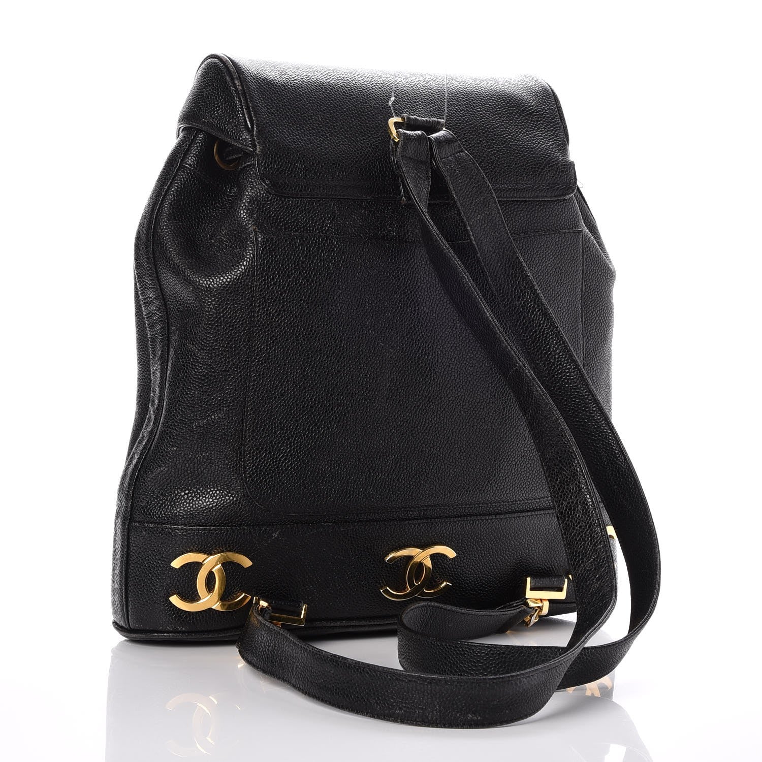 Chanel Caviar CC Backpack Black 4 of 13
