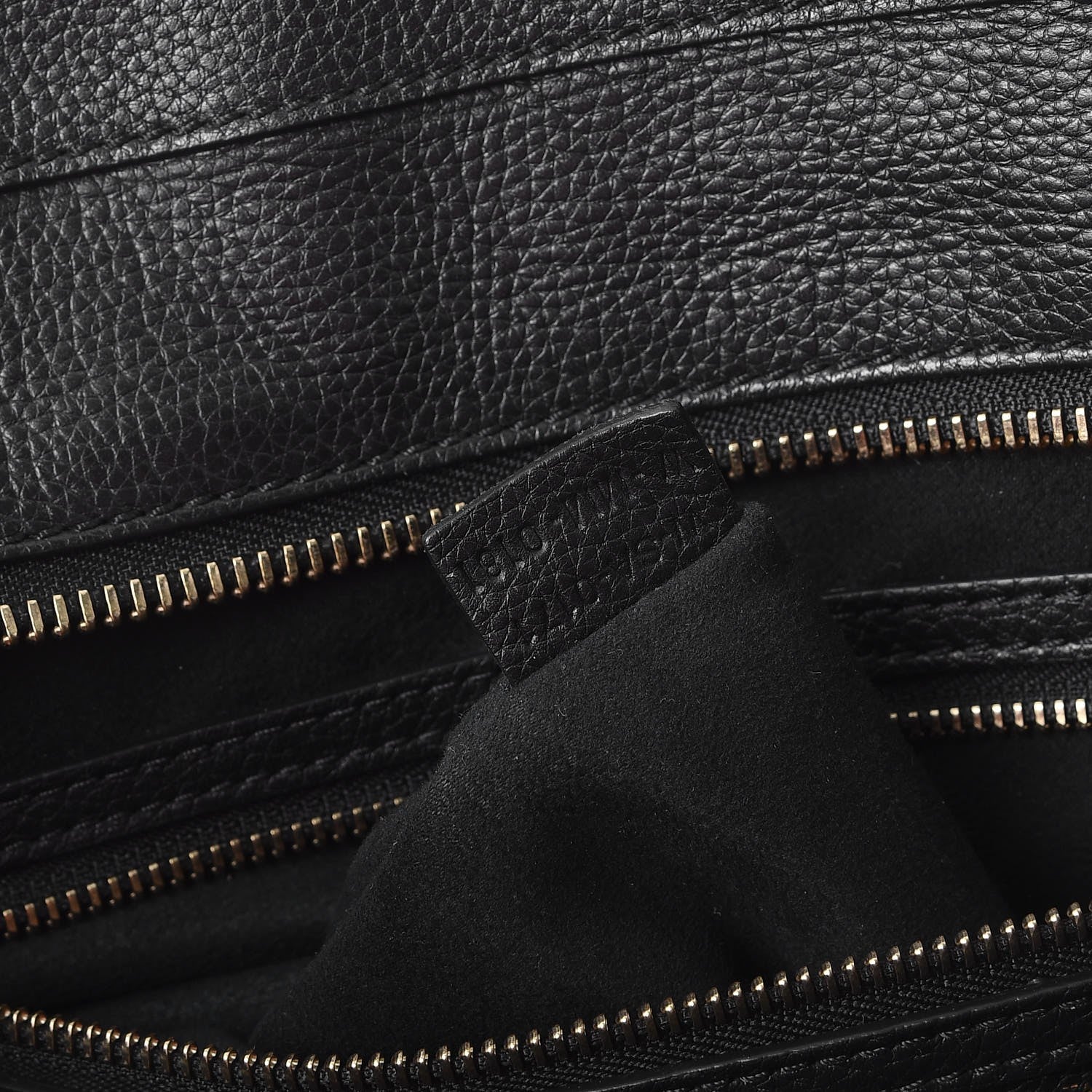 Celine Drummed Calfskin Mini Luggage Black 8 of 11