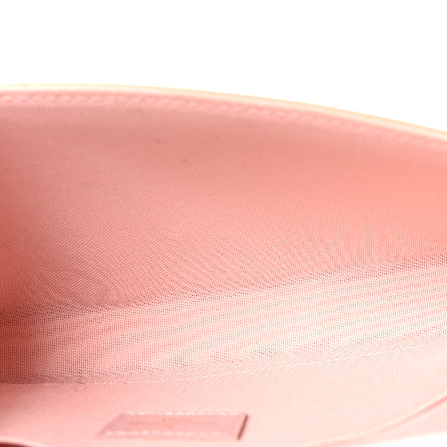 Damier Azur Pochette Felicie Chain Wallet Rose Ballerine