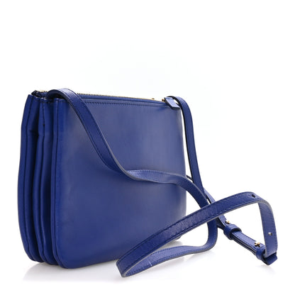Celine Lambskin Small Trio Crossbody Bag Indigo 3 of 10