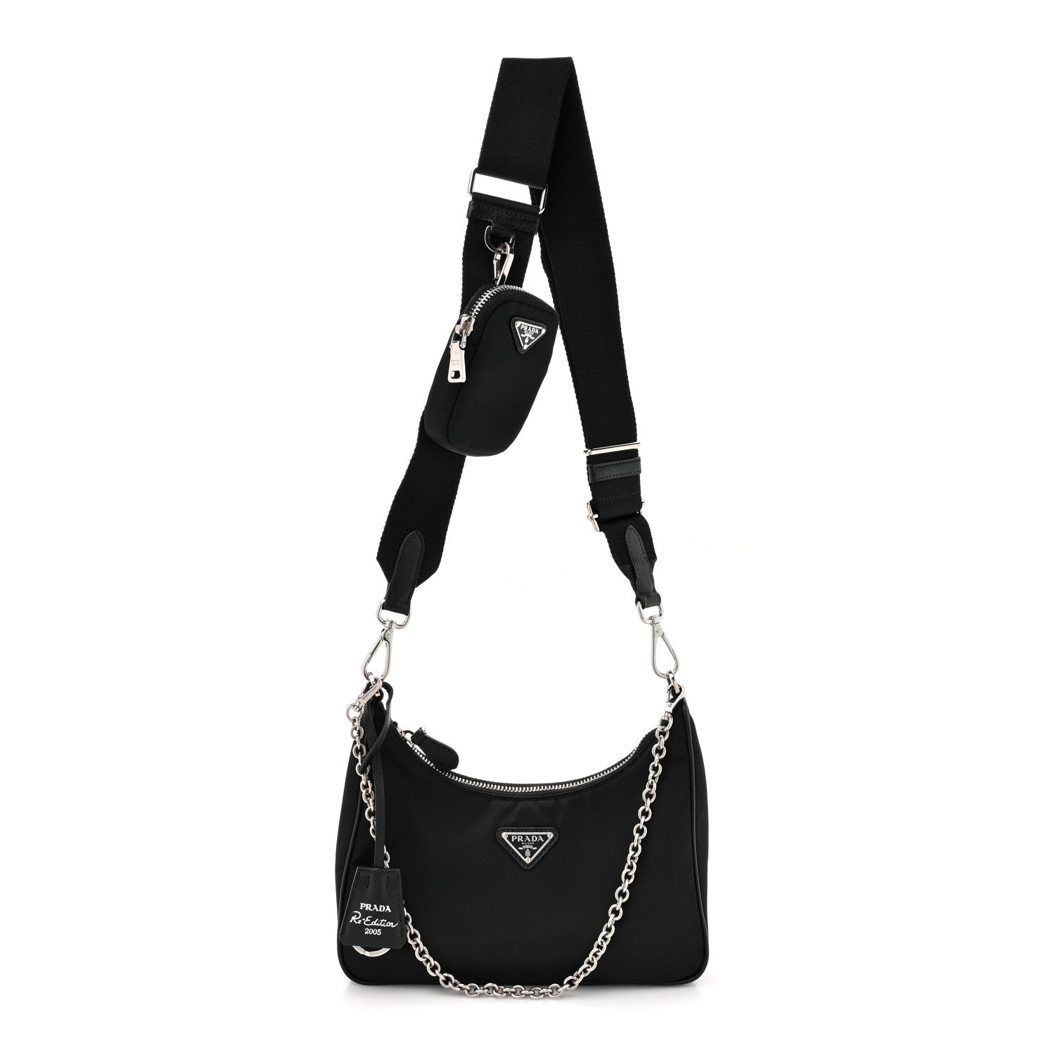 Prada Nylon Re-Edition 2005 Shoulder Bag Black 1 of 10