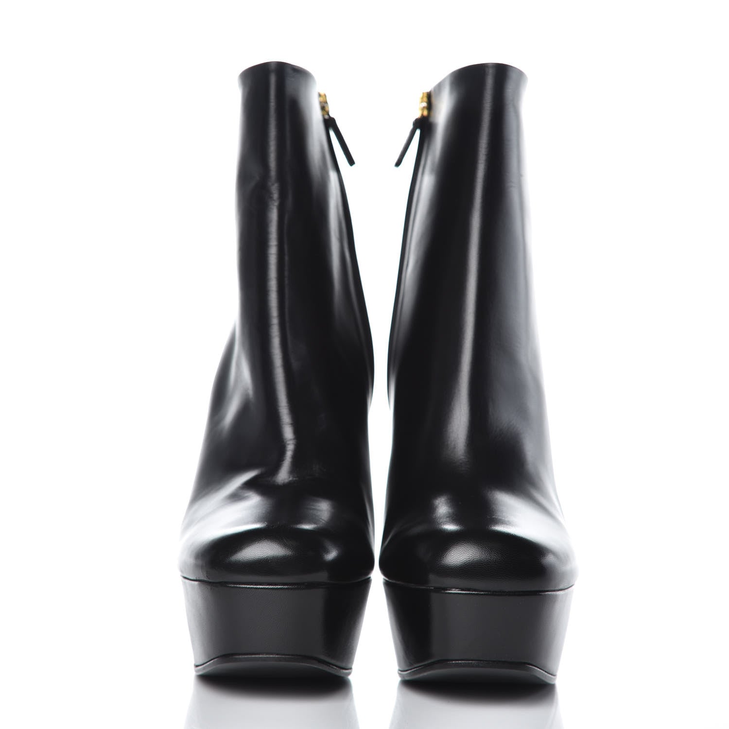 Gucci Malaga Kid Leila Platform Ankle Boots 40.5 Black 2 of 9