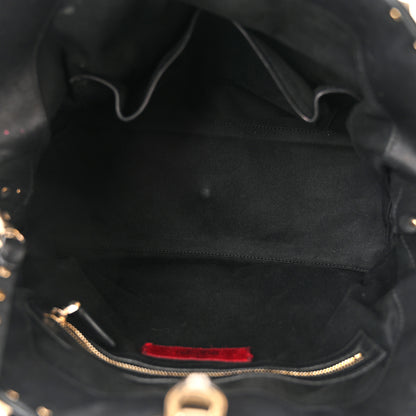 Valentino Garavani Vitello Rockstud Dome Satchel Black 5 of 21
