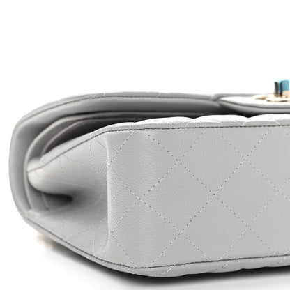 Chanel Caviar Quilted Small Double Flap Grey 9 of 11