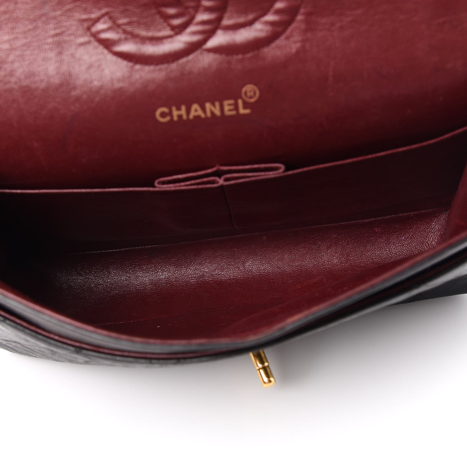 Chanel Lambskin Quilted Medium Double Flap Black 5 of 13