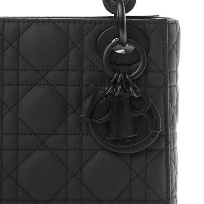 Christian Dior Ultra Matte Calfskin Cannage Mini Lady Dior Black 8 of 10