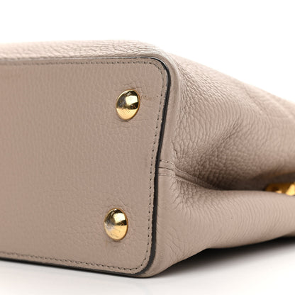 Louis Vuitton Taurillon Capucines PM Galet 8 of 9
