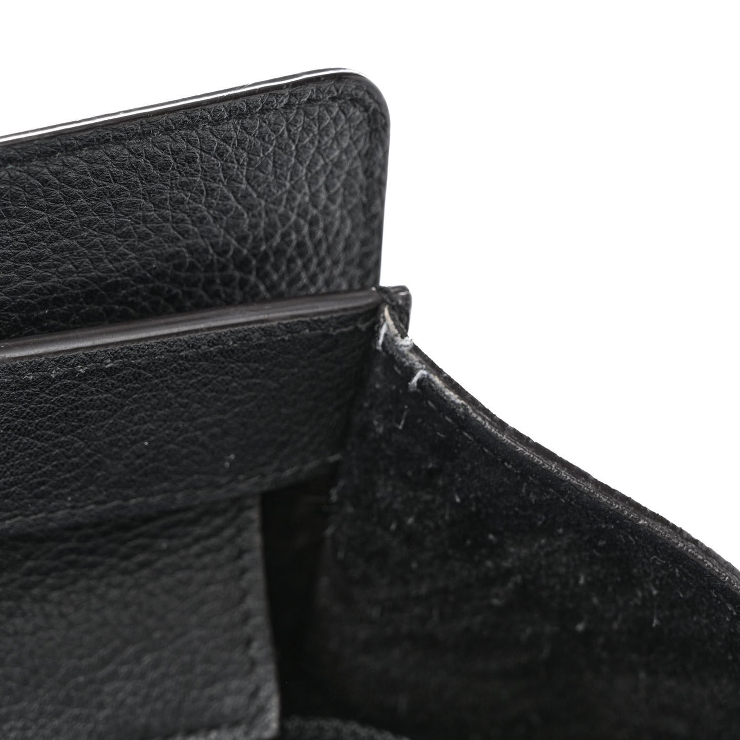 Drummed Calfskin Mini Luggage Black