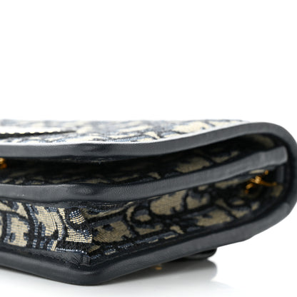 Christian Dior Oblique 30 Montaigne 2-In-1 Pouch Blue 10 of 11