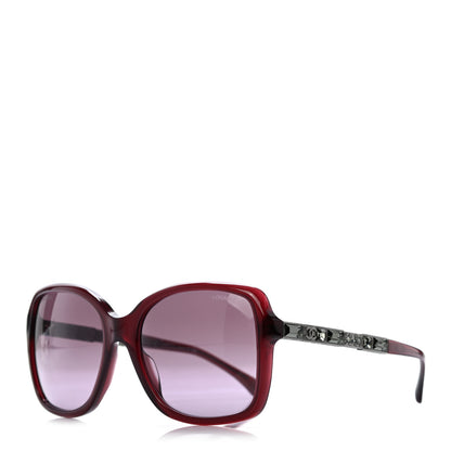 Chanel Crystal Baguette CC Square Sunglasses 5308 Red 1 of 7