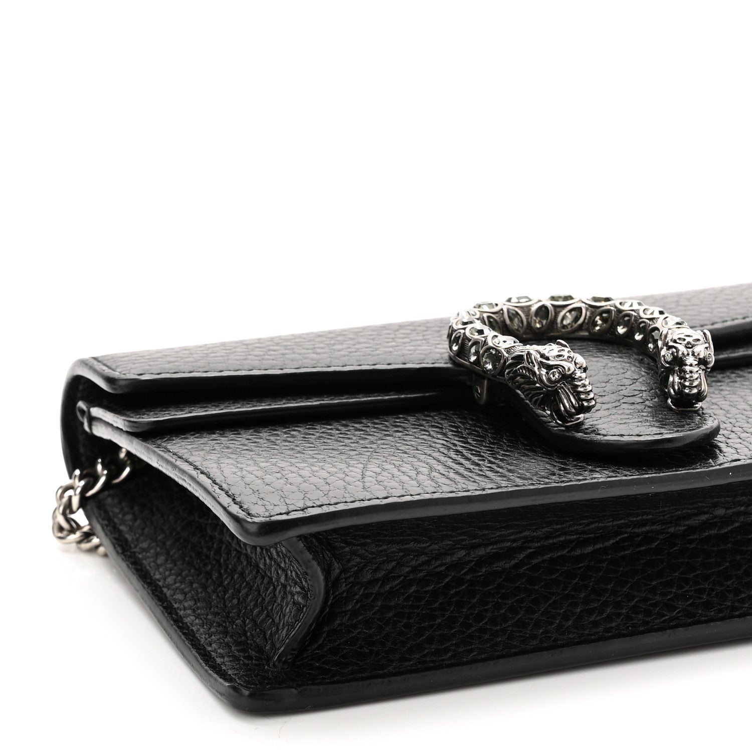 Gucci Calfskin Super Mini Dionysus Shoulder Bag Black 8 of 10