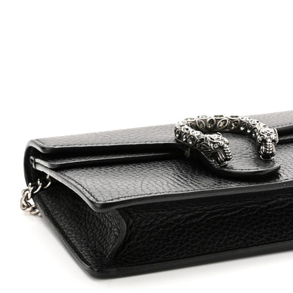 Gucci Calfskin Super Mini Dionysus Shoulder Bag Black 8 of 10