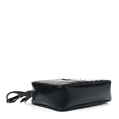 Saint Laurent Calfskin Matelasse Monogram Lou Camera Bag Black 3 of 9