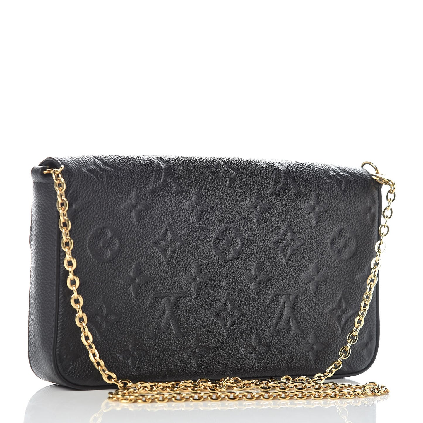 Empreinte Pochette Felicie Chain Wallet Black