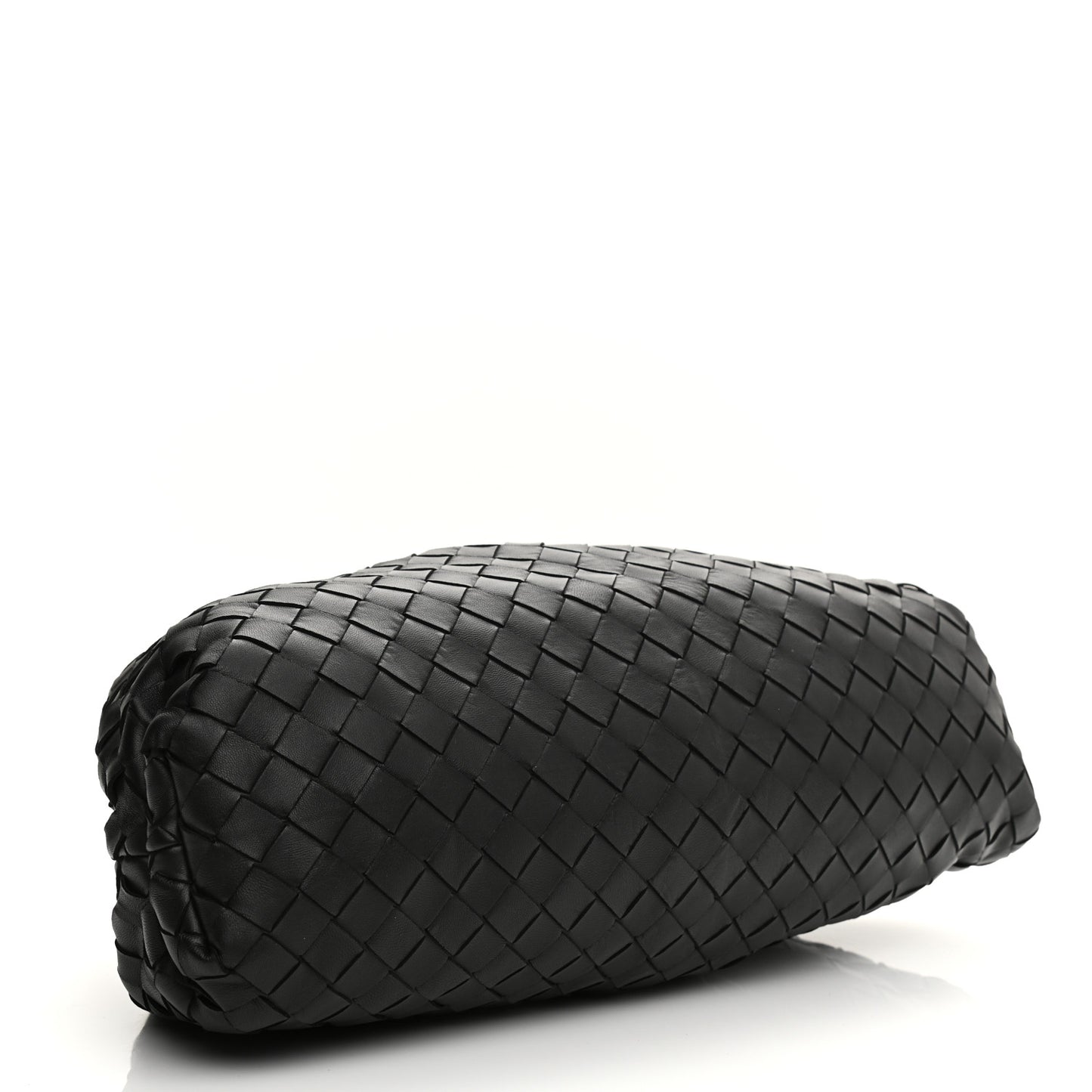 Nappa Maxi Intrecciato The Pouch Oversized Clutch Black