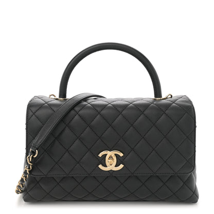 Chanel Caviar Quilted Small Coco Handle Flap Black 1 of 11