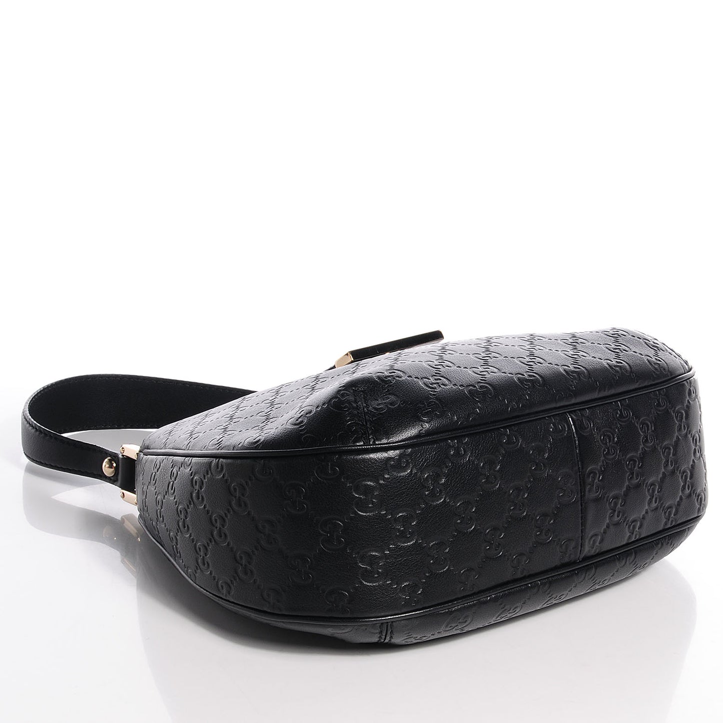 Guccissima New Ladies Web Medium Hobo Black