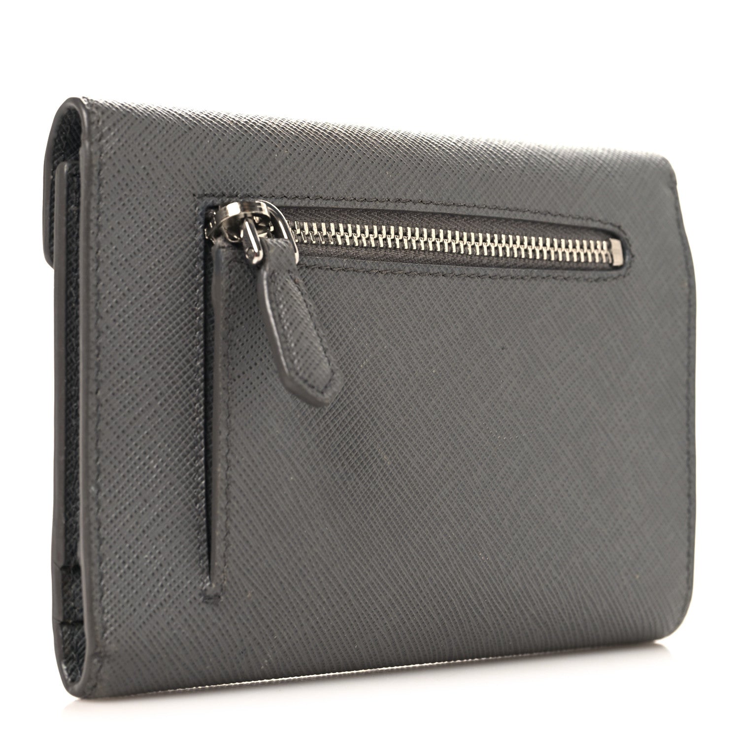 Prada Saffiano Metal Compact Envelope Wallet Marmo 3 of 7